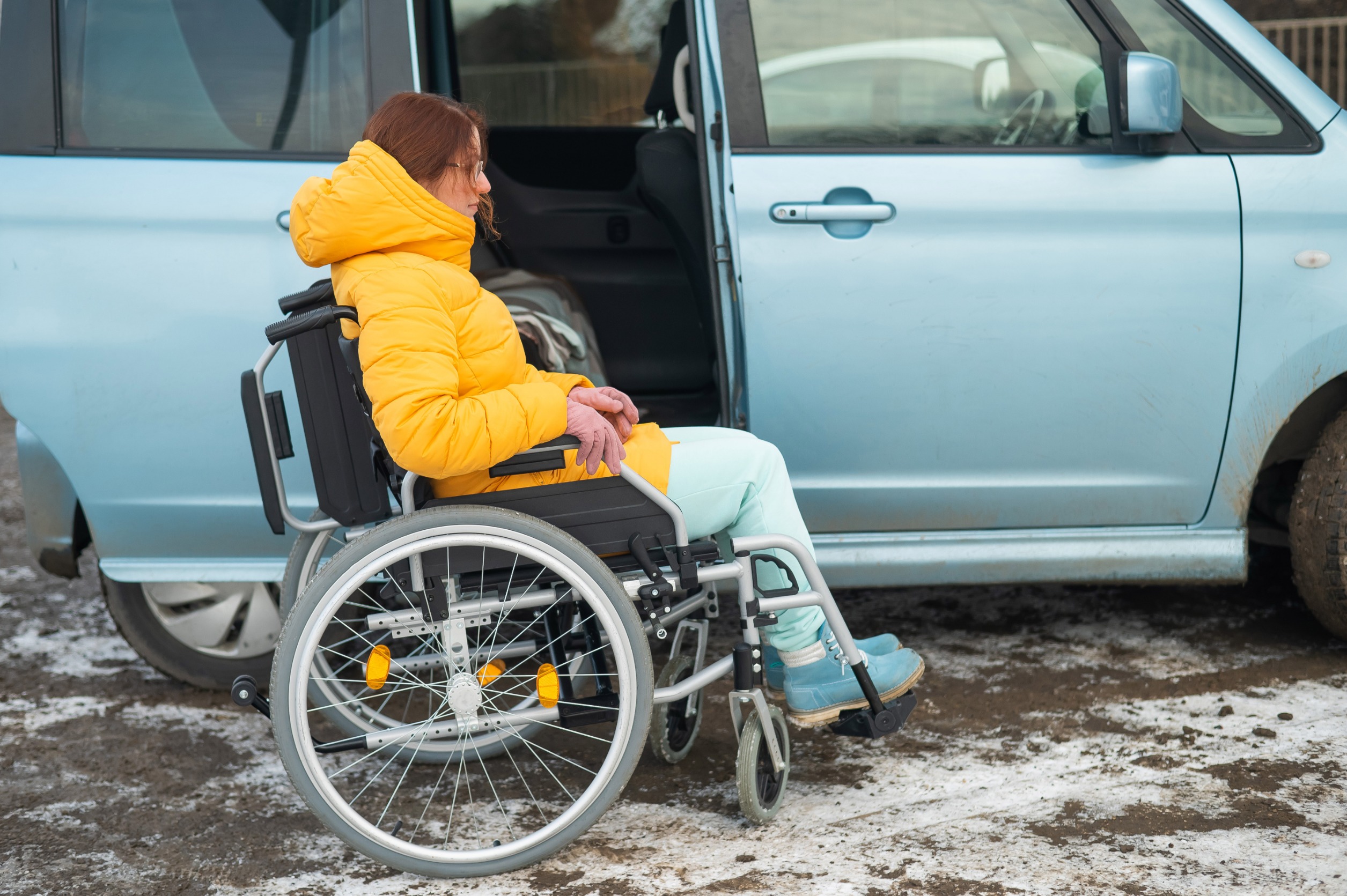 Vehicle without wheelchair ramp