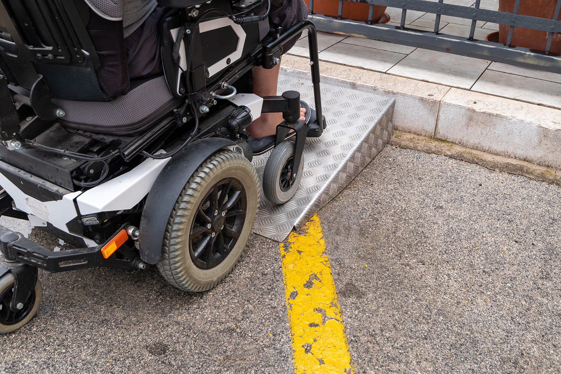 Wheelchair ramps for stairs